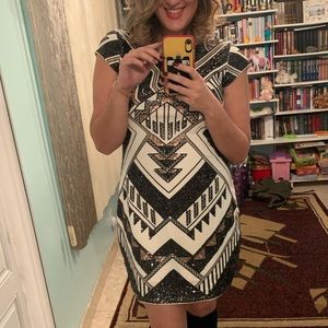 Express sequin dress